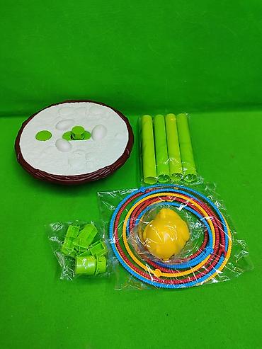 Другие товары для детей: Кольцебросс игра детская⭕ Комплектация товара: 3 жёлтых, синих и — 2