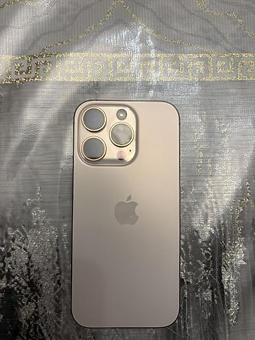 iphone 1x: IPhone 16 Pro, 128 GB, Desert Titanium, Simsiz şarj, Face ID — 1