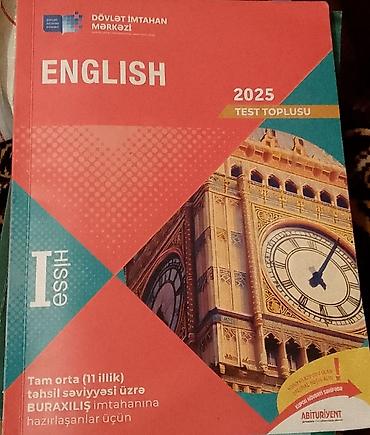 Testlər: Məhsul: “English – 2025 Test Toplusu”, I hissə - Nəşriyyat: Dövlət — 1