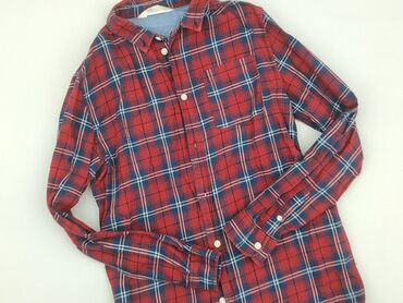 koszula w karty: Shirt 10 years, condition - Very good, pattern - Cell, color - Red
