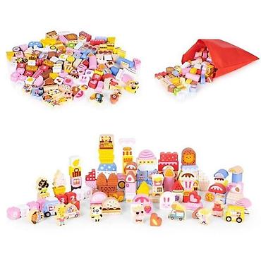 buzz cacak patike: EDUKATIVNE DRVENE KOCKE SET – CANDY CITY, 116 kom Brend: ECO TOYS — 7