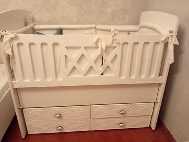 Beşiklər: Uşaq beşiyi – Baby Mood markası - Rəng: ağ, klassik dizaynlı — 2