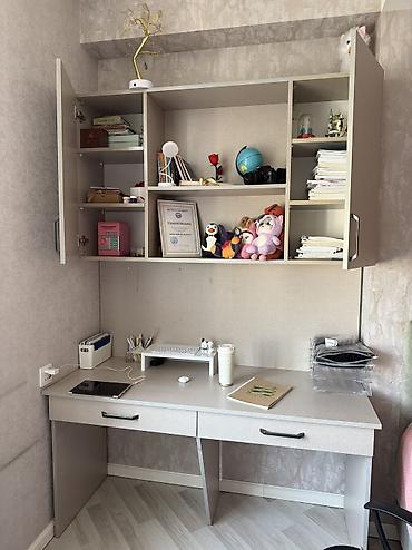 calışma masa: İşlənmiş, Açılmayan, Dördbucaq masa, 2 stul — 2