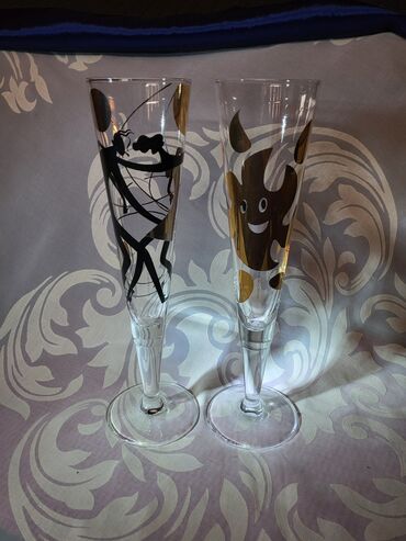 Čaše: Case kristal Ritzenhoff za dvoje,vinske Monica Moro i Anja Kroencke — 1