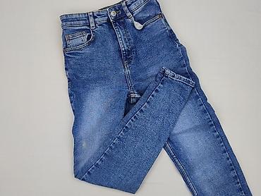 czarne cargo pull and bear: PULL&BEAR, Jeansy damskie, rozmiar 2XS — 1