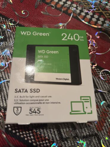 Videokartlar: SSHD Sərt disk (HDD) Western Digital (WD), 240 GB, 2.5", Yeni