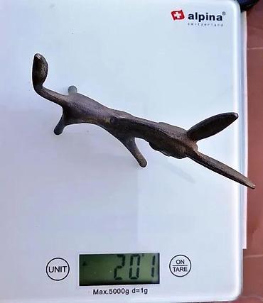 Figure: Vintage Walter Bosse Metalna figura Mid Century Modern. Mid-Century — 4