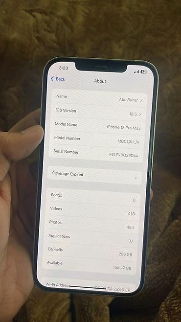 Apple iPhone: IPhone 12 Pro Max, 256 ГБ, 83 % — 3