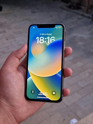 iphonu: IPhone X, 64 GB, Ağ, Zəmanət, Simsiz şarj, Face ID — 2