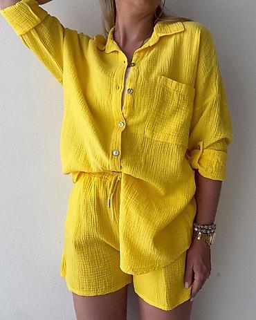 Kompleti: Dvodelni ženski komplet od muslina – košulja i šorts 3100 din — 4