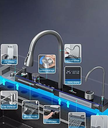 Посуда: Многофункциональная кухонная мойка из нержавеющей стали SUS304 с — 16