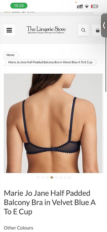 Büstqalterlər: Marie Jo Jane Half Padded Balcony Bra – Velvet Blue - Model: Jane — 7