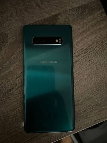 телефон флай 4409: Samsung Galaxy S10 Plus, 128 ГБ, цвет - Синий, Гарантия, Битый, Сенсорный