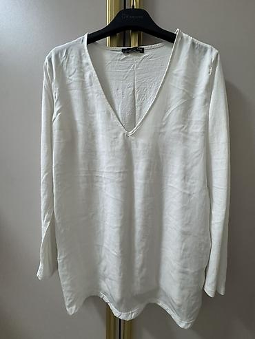 Айымдардын кийими: Блузка, Классикалык модель, Пахта, Solid print — 8