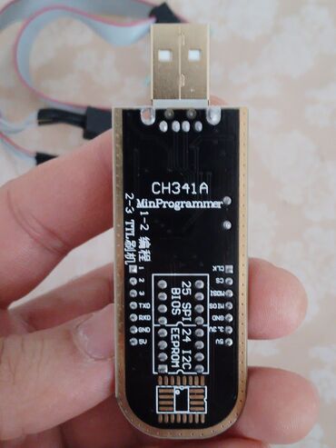 флешка в виде кредитной карты: USB CH341 modul programator