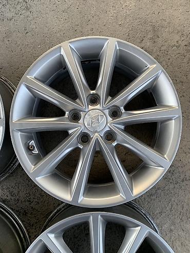 Шины и диски: Литые Диски R 16 Hyundai, Комплект, отверстий - 5, Б/у — 3