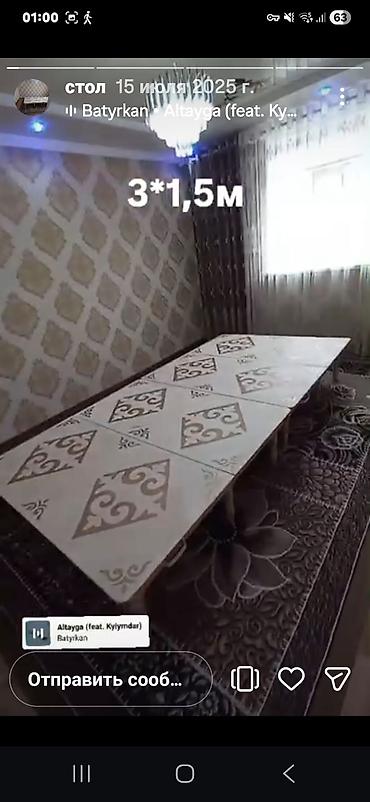 Столы: Кухонный стол, Новый, Прямоугольный, Раскладной — 5