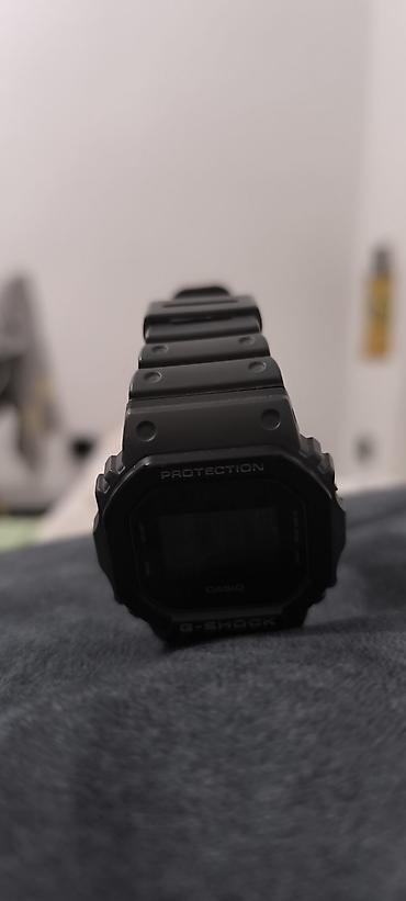 Спортивные часы: Casio G‑Shock, квадратный корпус, полностью черныеDW5610UU - — 1