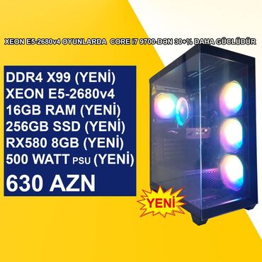 tp link wifi guclendirici: Sistem Bloku "Ruix DDR4 Gaming Xeon X99 2011V3 RX580 8GB” ⭐Tək Sistem at lalafo.az tp link wifi guclendirici: Sistem Bloku "Ruix DDR4 Gaming Xeon X99 2011V3 RX580 8GB” ⭐Tək Sistem
