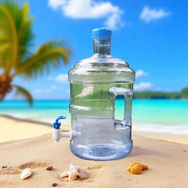 вода в бутылках: Канистра-ёмкость для воды с краником - Объём: ориентировочно 5–8 л