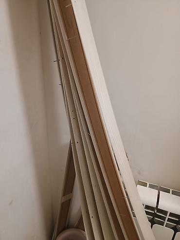 qapi demir: Ağ rəngdə interyer qapısı dəsti - Material: ağ rəngli ağac teksturalı — 3