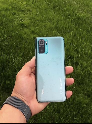 tecno phantom x2: Redmi, Redmi Note 10, Б/у, 64 ГБ, цвет - Зеленый, 2 SIM — 1