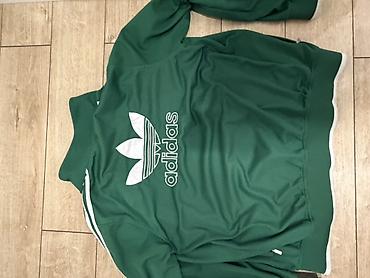 футболки взрослые: Зелёная олимпийка adidas Originals + чёрная футболка 1) Олимпийка — 2