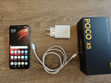 телефон fly nimbus 1: Poco X5 5G, 256 GB, rəng - Yaşıl, Sensor, Barmaq izi, Sənədlərlə