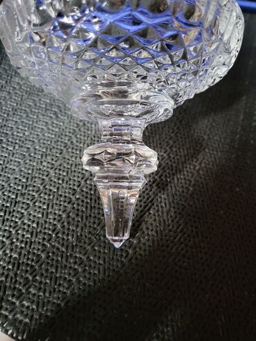 Ostalo posuđe: Kristalna nova posuda za secer iz 70,80ih. Kristalna posuda,pun — 8
