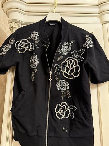 Бомбер, Зима, Турция, Трикотаж, С вышивкой, XL