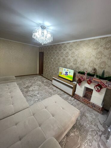104 серия квартиры: 3 бөлмө, 58 кв. м, 104-серия, 2 кабат, Евроремонт