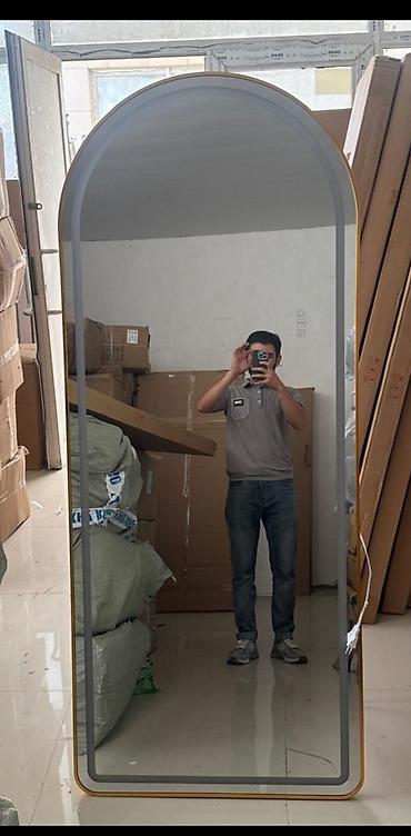 2 ci el guzgu: Güzgü Döşəmə üstü, Dekorativ, Arxa işıqlı — 8