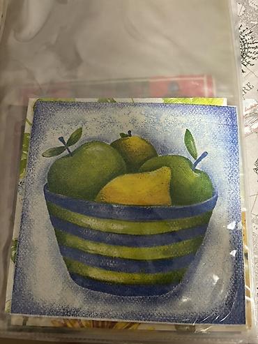 Kuhinjski tekstil: Dekorativne salvete za dekupaz razni motivi. - Set papirnih salveta — 16