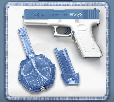 синий трактор игрушка: Водный пистолет на батарейке, полностью комплект на 4 фото(+удлинитель