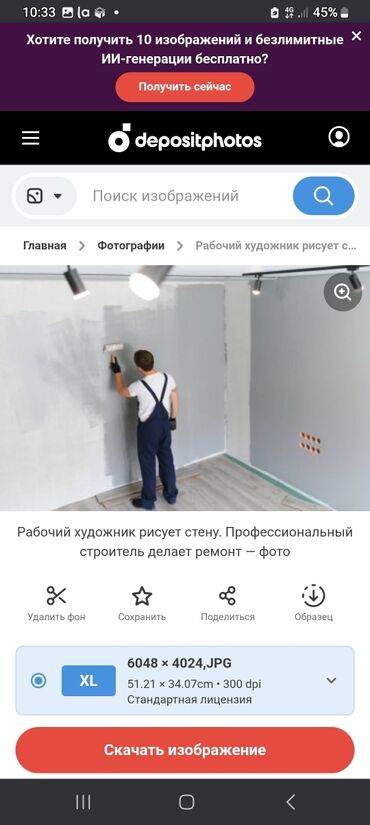 Покраска: Покраска ворот, Покраска стен, Покраска потолков, На водной основе, На масляной основе, Больше 6 лет опыта — 10