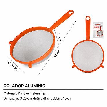 KMT aluminijumska cediljka sa drškom Praktična cediljka pogodna za