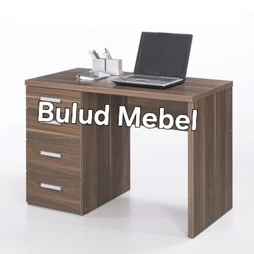 Sifarişlə yazı masaları: Dördbucaq masa, Stulsuz, Polkalı, Siyirməsiz, Türkiyə, Mat laminat — 18