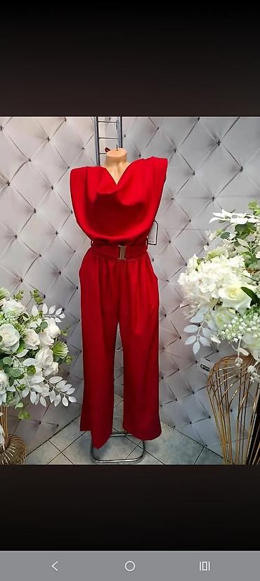 ps kombinezoni: Elegantni ženski kompleti 1) Komplet pantalone + bluza sa draperijom — 1