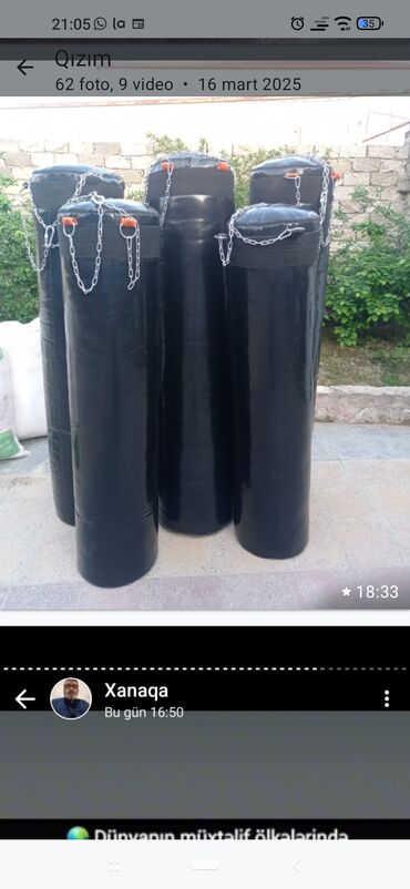 Boks kisələri: Boks kisələri – asılqanlı, zəncirli Məhsul təsviri: - Müxtəlif — 1