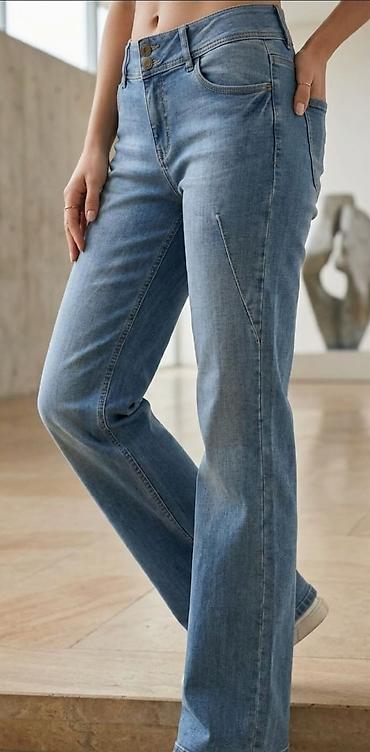 camel active jeans: Ženske farmerke – svetloplavi denim, ravnog kroja - Kroj: ravan — 1
