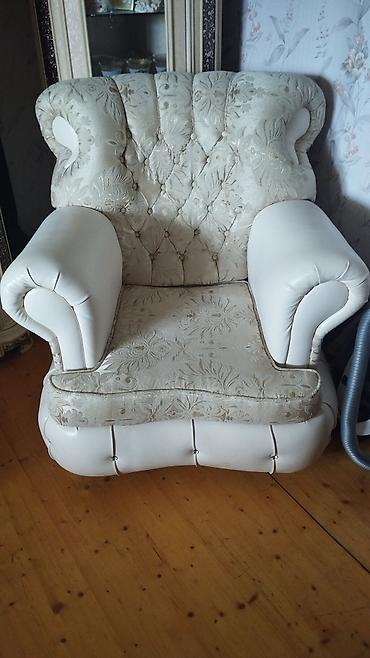 aydınoğlu mebel: Klassik üslubda yumşaq qoltuq - Rəng: krem/ivory tonları - Material — 1
