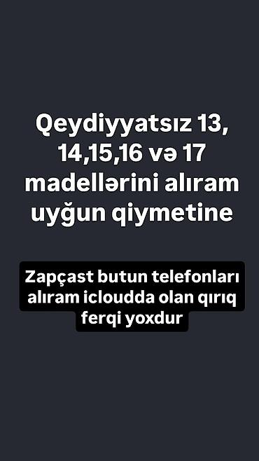 iphone 17 azərbaycan: Xidmət: iPhone alışı – Qeydiyyatsız iPhone 13, 14, 15, 16 və 17 — 1