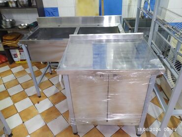 Другое оборудование для кафе, ресторанов: Мойки столы для мясного цеха стеллажи сушки для посуды материал  — 12