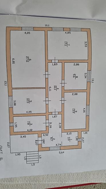 Продажа коттеджей и домов: Продаю участок 12 соток с большим домом в селе Чон-Арык. Центральная — 8