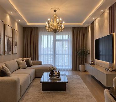 İşıqlandırma: Çılçıraq, 10 və daha çox lampa, Şüşə — 1