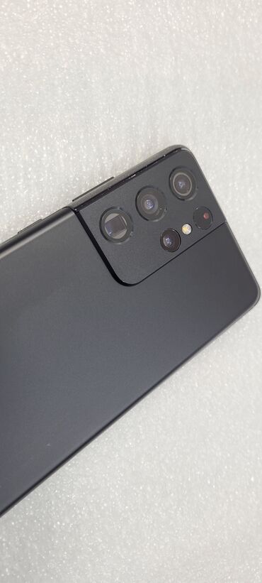 пока ф5: Samsung Galaxy S21 Ultra 5G, Колдонулган, 128 ГБ, түсү - Кара, 2 SIM