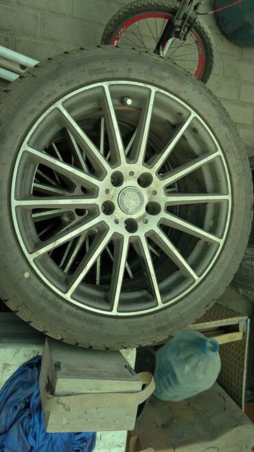 хромированные диски: Колеса в сборе 235 / 45 / R 18, Зима, Комплект, Легковые, Литые, отверстий - 5