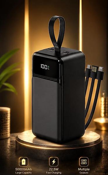 apple adapter 20w: 50000 mAh super tutumlu Power Bank - 50000 mAh böyük batareya tutumu — 2