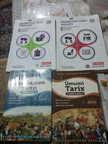 Bu dəstə müxtəlif fənlər üzrə təhsil kitabları daxildir. "Ədəbiyyat
