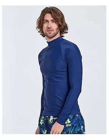 pull and: Футболка мужская с длинным рукавом защита от солнца, полиэстер — 4